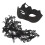 (Black) 2x Glitter Halfmasker Goud Voor Feest 5