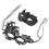 (Black) 2x Glitter Halfmasker Goud Voor Feest 4