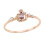 Princess Ring Adjustable Copper Rose Gold Women 1