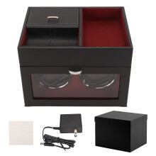 Automatic Watch Winder Double Storage Box Quiet Motor Blue LED