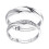 2pcs Open Ring Set Copper Couple Ring Party Dating 3