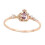Princess Ring Adjustable Copper Rose Gold Women 2