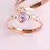 Princess Ring Adjustable Copper Rose Gold Women 5