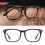 Blue Light Blocking Glasses Computer Gaming Office Black Frosted 5