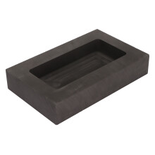 Graphite Ingot Mold Metal Crucible for Aluminum 115x53x18mm 2000g
