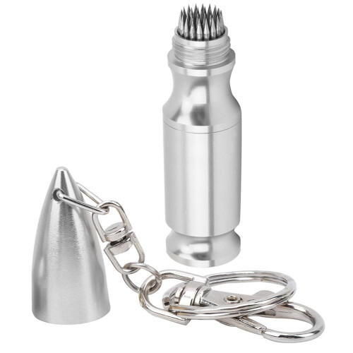 (Silver) Metal Billiards Cue Tip Repair Tool Silver 2