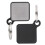 2Pcs Pool Tip Shaper Tool Cue Trimmer Square 2