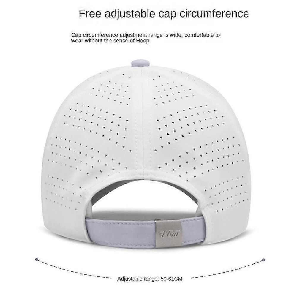 Kikidex (As Show, One Size) Women's Golf Sunshade Sunscreen Breathable Sun Hats Moisture Absorbing And Sweat-Wicking Baseball