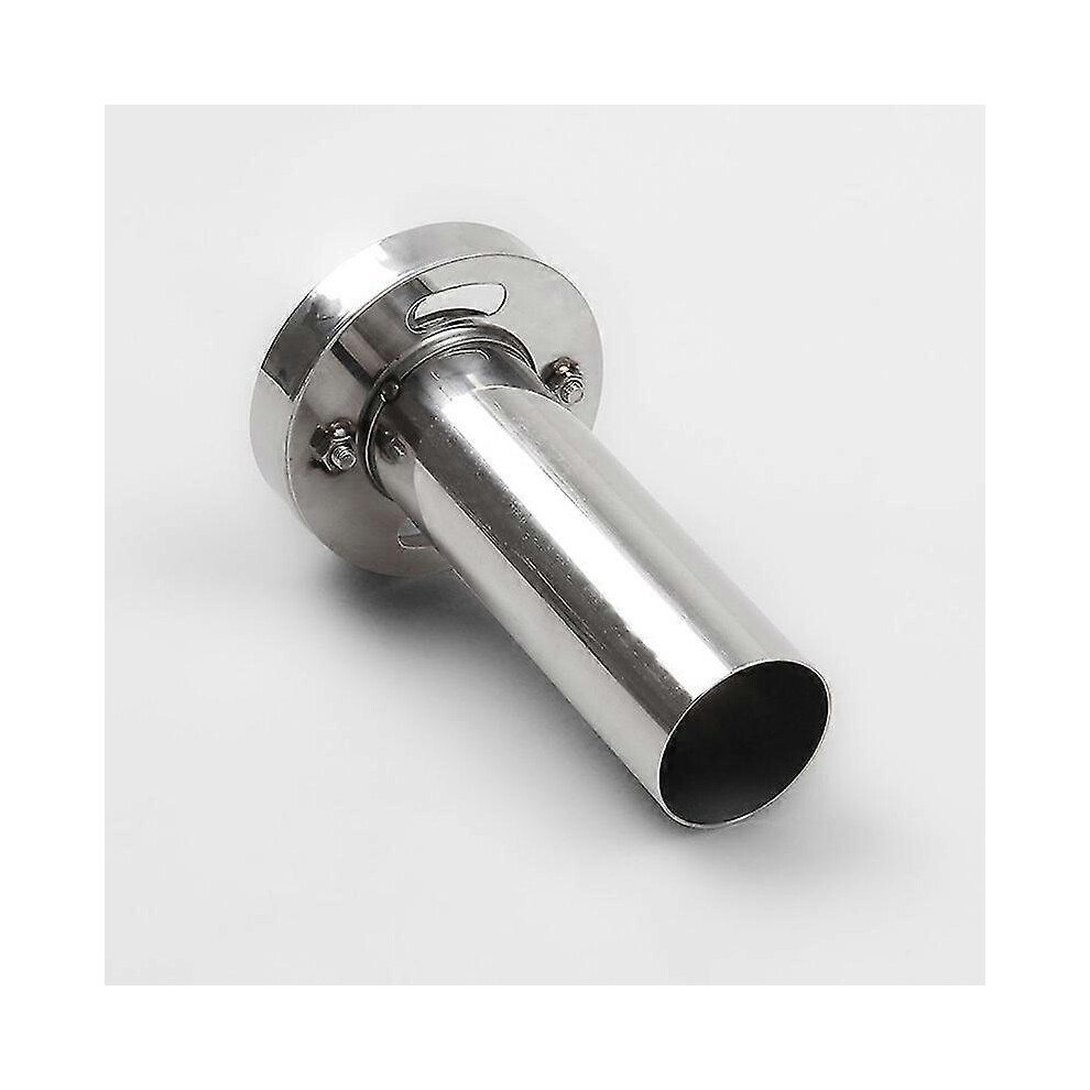 Kikidex (As Show, 4.5 Inches) Car Universal 3.5/4/4.5" Insert Adjustable Round Tip Silencer Exhaust Muffler