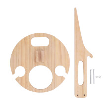 Klappbarer Holztisch für Wein, Picknick & Camping