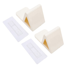 (Cream yellow) 2 Pcs Shower Foot Rest Anti Slip No Drill Cream Yellow