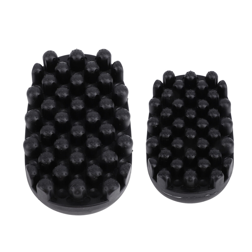 2pcs Rubber Curling Hair Brush Large Small Washable Twist Curl Comb