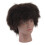 Afro Mannequin Head Black Resin 2