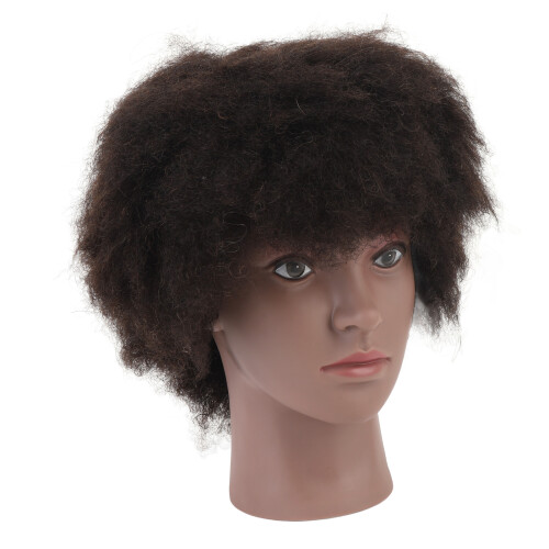 Afro Mannequin Head Black Resin 1