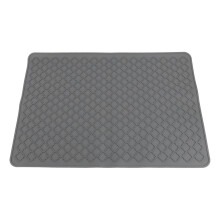Silikon-Herdabdeckung 70x50cm Geschirrtrockenmatte Grau