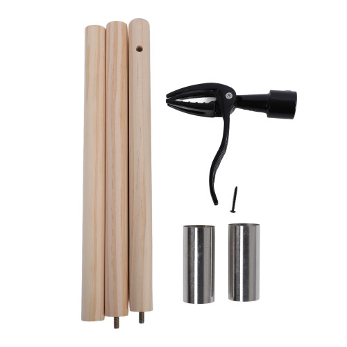 Detachable Weed Puller with 3 Wooden Poles