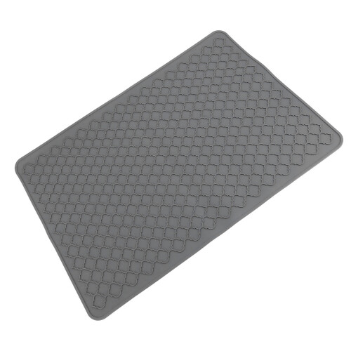 Silikon-Herdabdeckung 70x50cm Geschirrtrockenmatte Grau 2