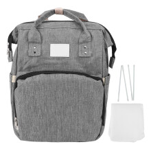(Gray) Windeltasche Rucksack wasserdicht faltbar mit Sonnenschutz, Dunkelblau