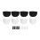 4 Pairs Sponge Shoulder Pads Hook Loop Suits 1