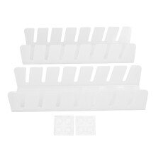 (Whtie) 2x Hoedhouder Acryl voor Slaapkamer Kast Wit