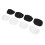 4 Pairs Sponge Shoulder Pads Hook Loop Suits 4