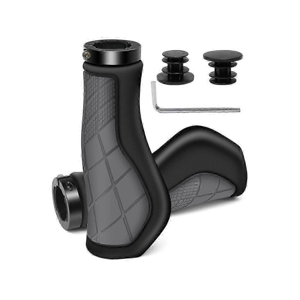 Kikidex (As Show, One Size) Bicycle Grips Ergonomic Grips Non- Rubber Handlebar Grips,Bicycle Handlebar Grips For 22.2Mm E-Bike