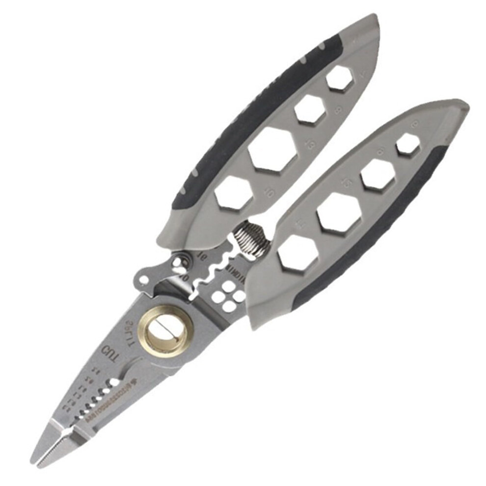 Multitask Wire Stripper For Insulation Stripping, Precise Cutting, Terminals Crimping, Steel Cable Stripping Tool 9105992846993