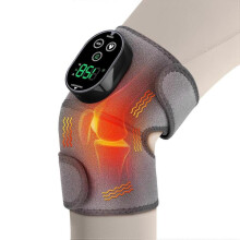 Cordless Heated Knee Massager 3-in-1 Electric Knee Massager with Heat Heating Pad Elbow Shoulder Pain Relief,Heated Knee Brace for Arthritis with Mass