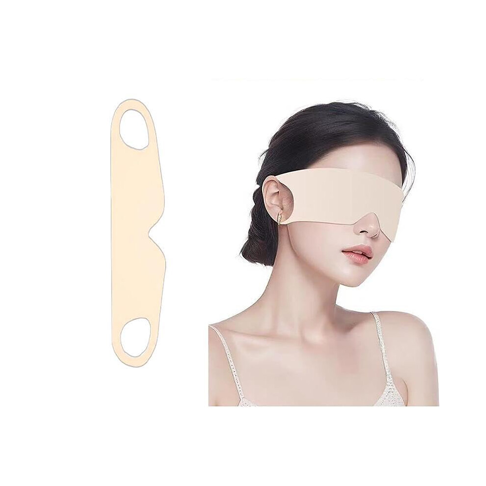Light Sleep Eye Mask Blocking Portable Thin For Travel Breathable Nude