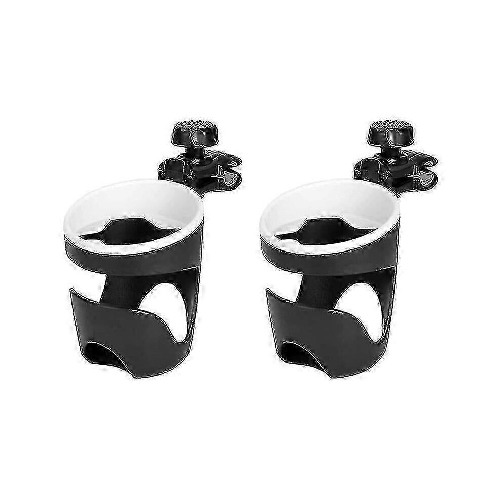 Kikidex (As Show, One Size) Adjustable Rotating Cup Holder With Clamp For Boat, Yacht, Marine Rail, 2-Pack