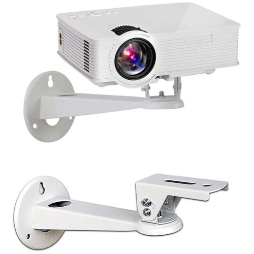 Mini Projector Wall Mount 360 Rotation Aluminum Shock Resistant Projector Stand For Security Camera Mounting Bracket