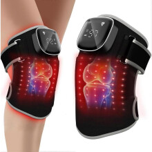 Red Light Therapy for Knee: Knee Massager with 6 Heat and 5 Vibration Cordless Rechargeable Electric Heated Knee Brace Gifts for Men Women