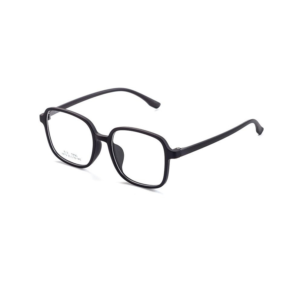 Blue Light Blocking Computer Readers TR Frame Glasses Anti Eye Strain Oversized Flat Light Mirror Sand-Black +150