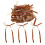 (Dark Coffee Color) Samt-Schleifengirlande als festliche Deko oder Geschenk 1