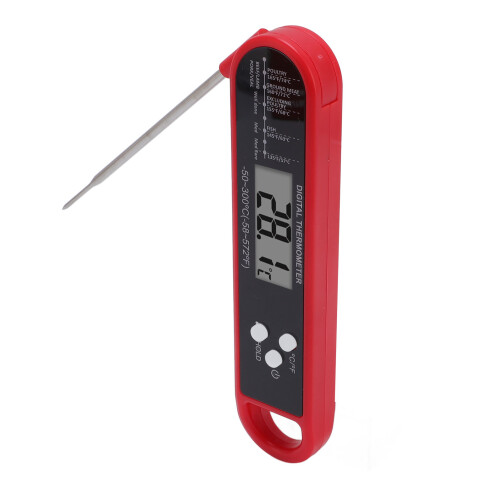 Red Digital Food Thermometer Long Probe 2
