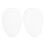 2pcs Silicone Sticker Impermeabile per Costume Bianco S 5