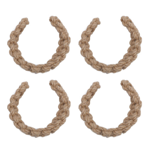 4pcs Jute Curtain Tiebacks Lightweight Decorative Holdbacks