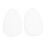 2pcs Silicone Sticker Impermeabile per Costume Bianco S 3