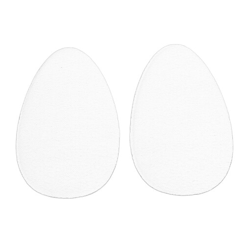 2pcs Silicone Sticker Impermeabile per Costume Bianco S 2