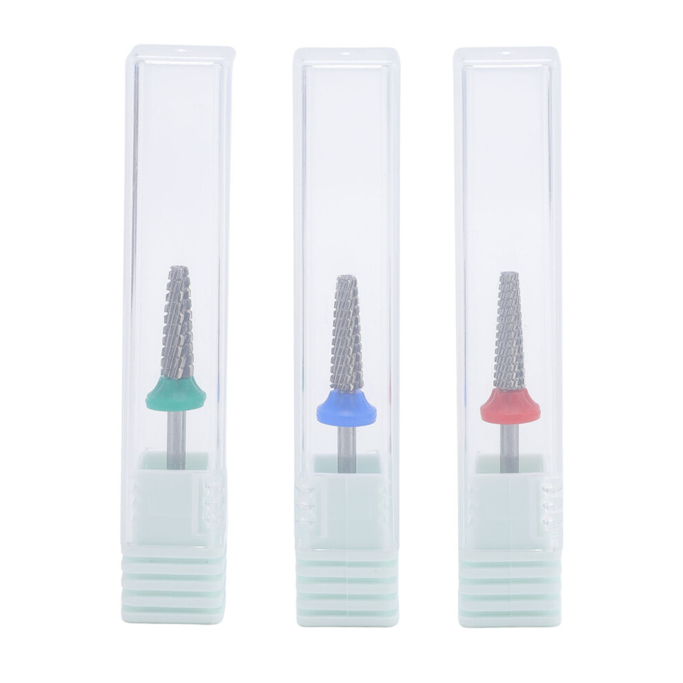 3Pcs Tungsten Steel Nail File Bits For Electric Machines 448787331120