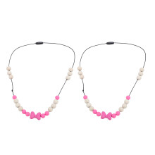 (Rose Red) 2x Verstellbare Sensor-Kette aus Silikon Fokus blau