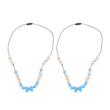 (Blue) 2x Verstellbare Sensor-Kette aus Silikon Fokus blau