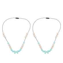 (Green) 2x Verstellbare Sensor-Kette aus Silikon Fokus blau