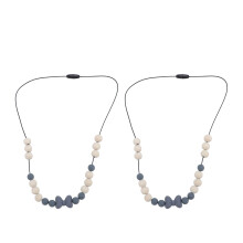 (Gray) 2x Verstellbare Sensor-Kette aus Silikon Fokus blau