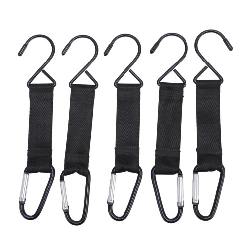 5ganci Nylon per Recinto Esterno Neri