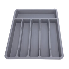 Silberbesteck-Organizer staubdicht grau für Küche