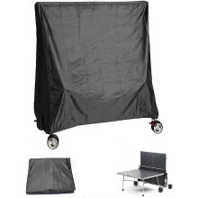 Ping Pong Table Cover, Waterproof and UV Protection for Table Tennis Table 15575150cm, Black