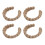 4pcs Jute Curtain Tiebacks Lightweight Decorative Holdbacks 2