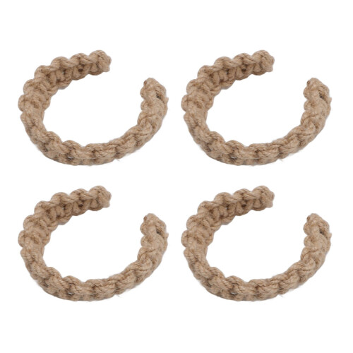 4pcs Jute Curtain Tiebacks Lightweight Decorative Holdbacks 1