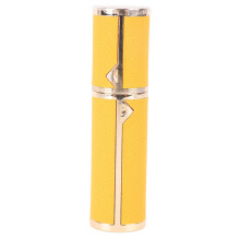 (Yellow) 5ml Nachfüllbare Parfüm-Sprayflasche PU-Leder Rosa